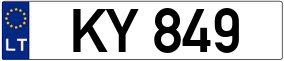 Trailer License Plate
